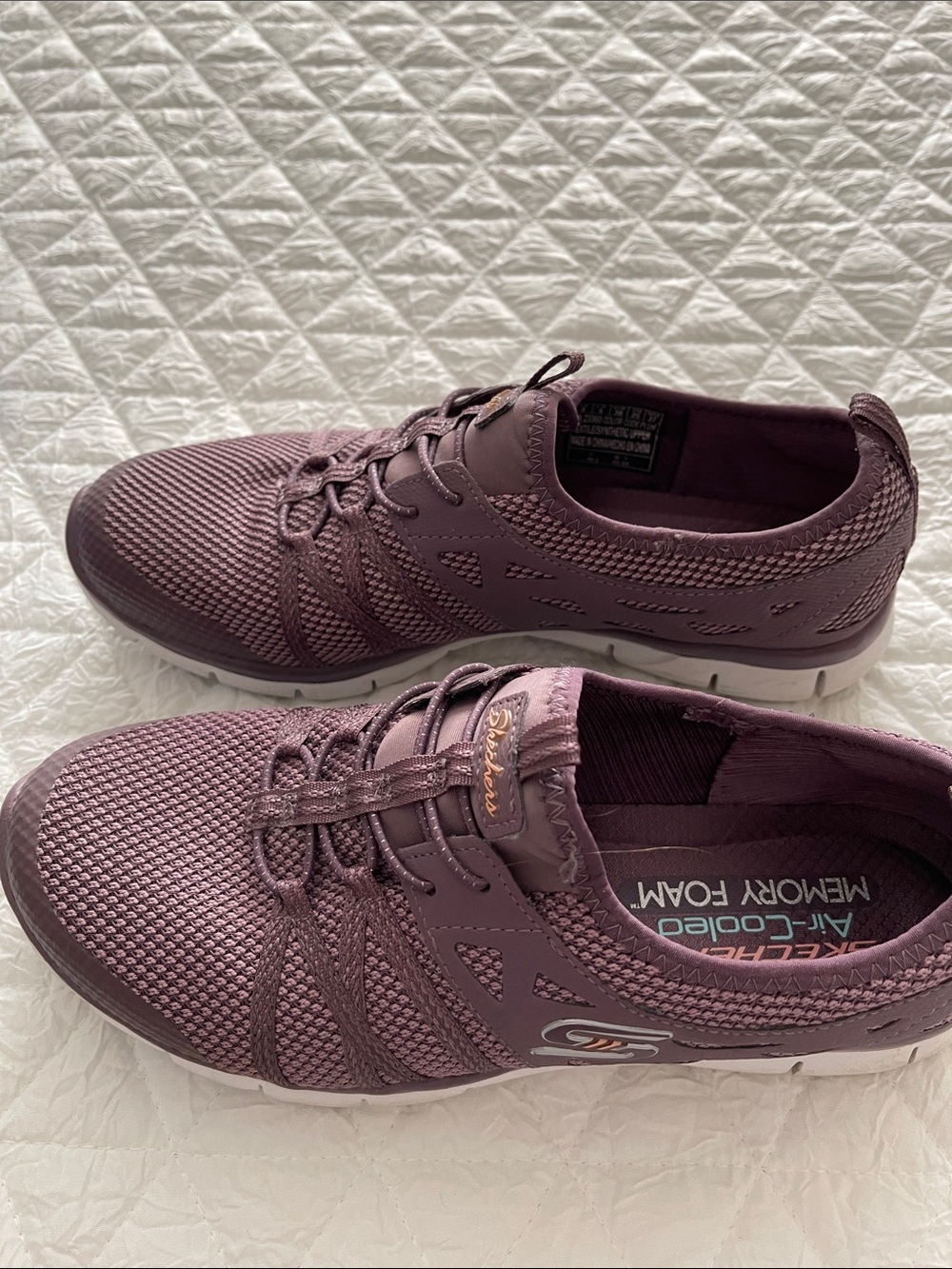 Skechers Women's Lightweight Memory Foam Athletic Sneakers - Mauve